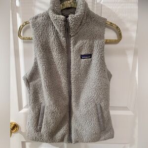 Patagonia grey women’s Los Gatos fleece vest size medium